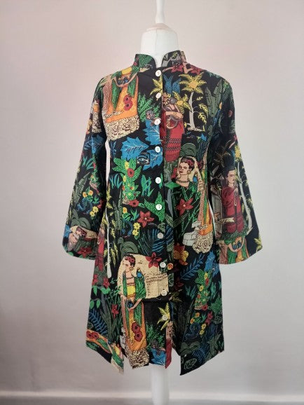 The Freida shirt dress - black