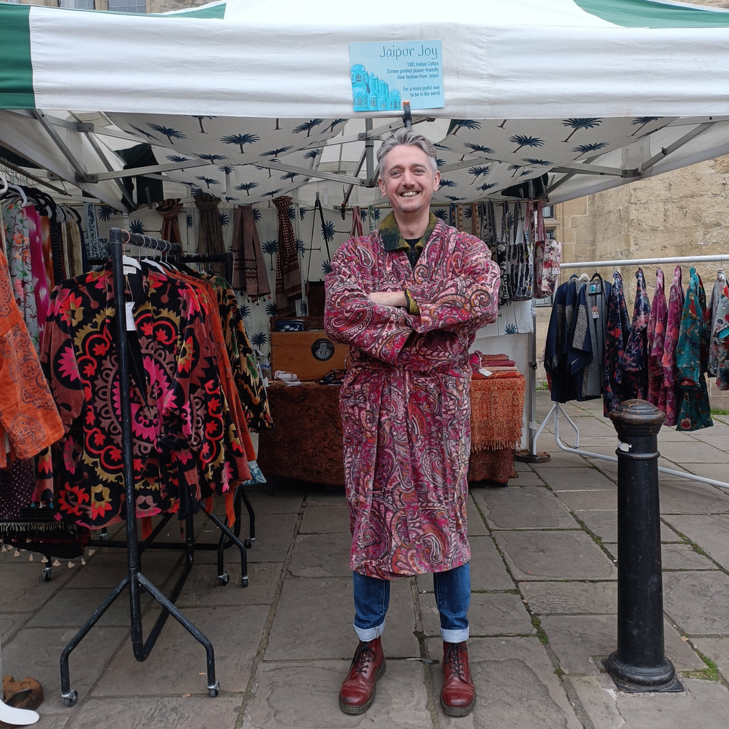 The Lux dressing gown - paisley print